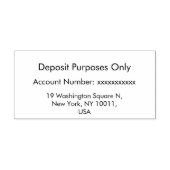 Modern minimalistisch eenvoudig   zelfinktende stempel (Design)