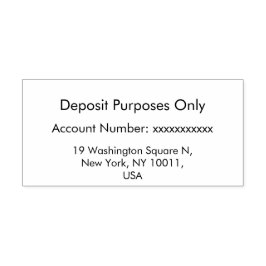 Modern minimalistisch eenvoudig  zelfinktende stempel