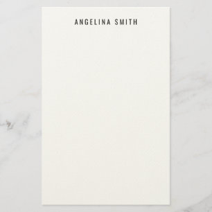 Modern Minimalistisch Eenvoudig Zwart Wit Briefpapier