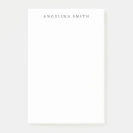 Modern minimalistisch eenvoudig zwart wit post-it® notes