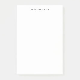 Modern minimalistisch eenvoudig zwart wit post-it® notes