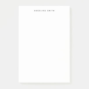 Modern minimalistisch eenvoudig zwart wit post-it® notes