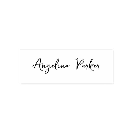 Modern minimalistisch eenvoudig zwart wit zelfinktende stempel (Design)