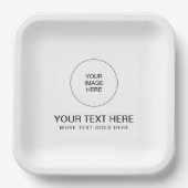 Modern Minimalistisch Eenvoudige Sjabloon Voeg Fot Papieren Bordje (Voorkant)