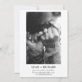 Modern Minimalistisch – Eigen naam en datum Save The Date (Achterkant)