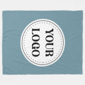 Modern, minimalistisch, elegant & aanpasbaar Ornam Fleece Deken (Voorkant (Horizontaal))