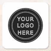 Modern, Minimalistisch, Elegant & aanpasbaar Papie Kartonnen Onderzetters (Voorkant)