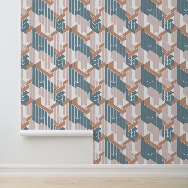 Modern minimalistisch elegant behang (Applicatie)