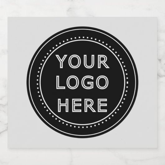 Modern, minimalistisch, elegant & bewerkbaar papie sparkling wijnetiket (Enkel label)