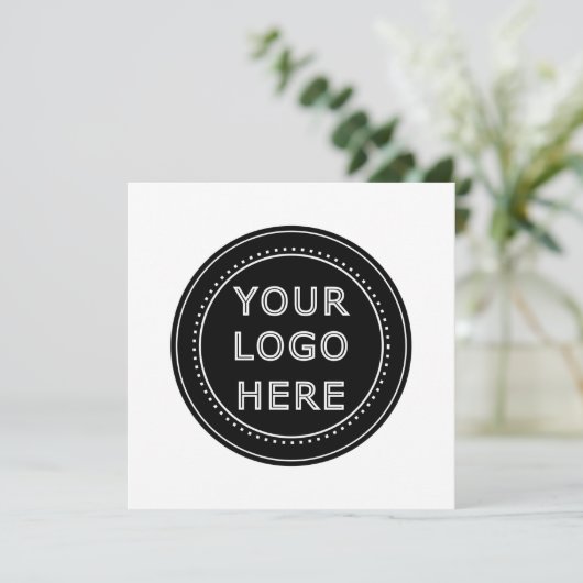 Modern, minimalistisch, elegant en  feestdagenkaart (Staand voorkant)