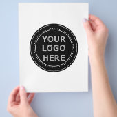 Modern, minimalistisch, elegant en flyer (Hand)