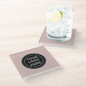 Modern, minimalistisch, elegant en glazen onderzetter (Schuin)