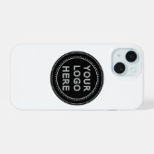 Modern, minimalistisch, elegant en  iPhone 15 case (Achterkant horizontaal)