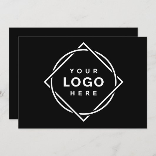 Modern, minimalistisch, elegant en  kaart (Voorkant / Achterkant)