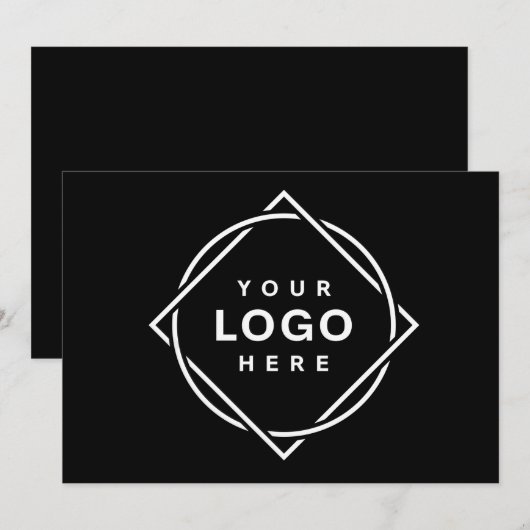 Modern, minimalistisch, elegant en  kaart (Voorkant / Achterkant)