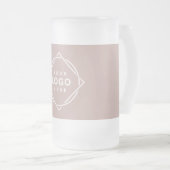 Modern, minimalistisch, elegant en  matglas bierpul (Voorkant rechts)