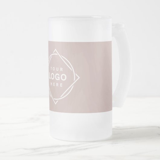 Modern, minimalistisch, elegant en  matglas bierpul (Voorkant rechts)