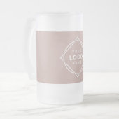 Modern, minimalistisch, elegant en  matglas bierpul (Voorkant links)