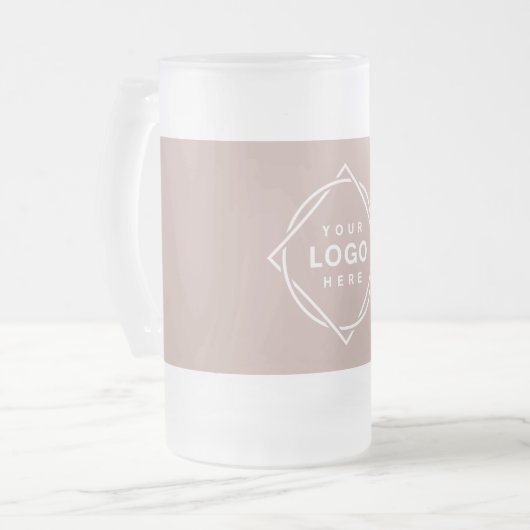 Modern, minimalistisch, elegant en  matglas bierpul (Voorkant links)