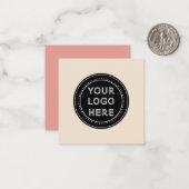 Modern, minimalistisch, elegant en notitiekaartje (Voorkant / Achterkant in situ)