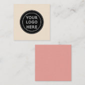 Modern, minimalistisch, elegant en notitiekaartje (Voorkant / Achterkant)