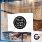 Modern, minimalistisch, elegant en  raamsticker (Cafe Raam)