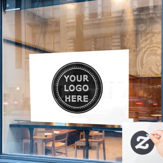 Modern, minimalistisch, elegant en  raamsticker (Cafe Raam)