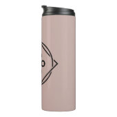 Modern, minimalistisch, elegant en  thermosbeker (Geroteerd rechts)