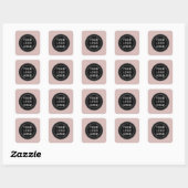 Modern, minimalistisch, elegant en vierkante sticker (Vel)
