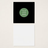 Modern, minimalistisch, elegant en vierkante visitekaartjes (Voorkant /achterkant)