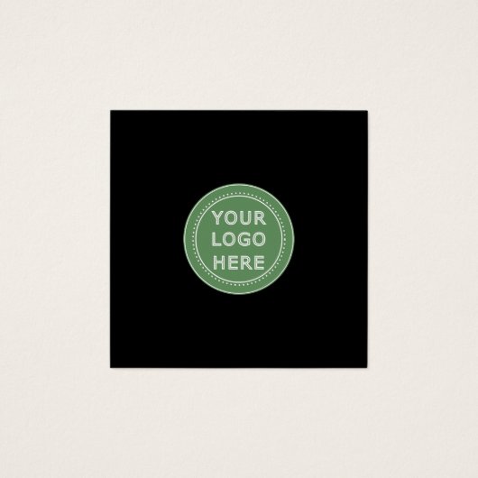 Modern, minimalistisch, elegant en vierkante visitekaartjes (Voorkant)