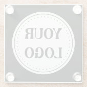 Modern, minimalistisch, elegant &  glazen onderzetter (Achterkant)