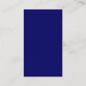 Modern Minimalistisch Elegant Gold Look Font Navy  Visitekaartje (Achterkant)