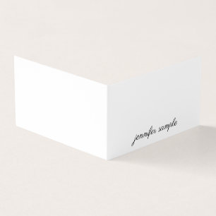 Modern minimalistisch elegant handgeschreven scrip visitekaartje