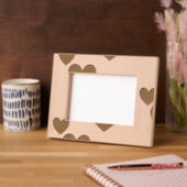 Modern minimalistisch elegant hart gegraveerde lijstjes (Links)