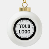 Modern, minimalistisch, elegant & keramische bal ornament (Voorkant)