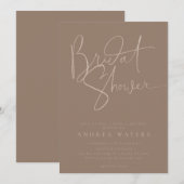 Modern minimalistisch elegant klassiek Vrijgezelle Kaart (Voorkant / Achterkant)