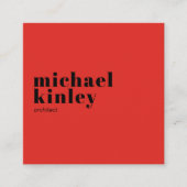 Modern minimalistisch elegant professioneel netwer vierkante visitekaartje (Voorkant)