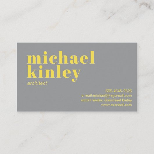 Modern minimalistisch elegant professioneel netwer visitekaartje (Voorkant)