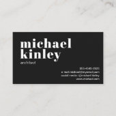 Modern minimalistisch elegant professioneel netwer visitekaartje (Voorkant)