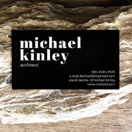 Modern minimalistisch elegant professioneel netwer visitekaartje