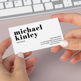 Modern minimalistisch elegant professioneel netwer visitekaartje