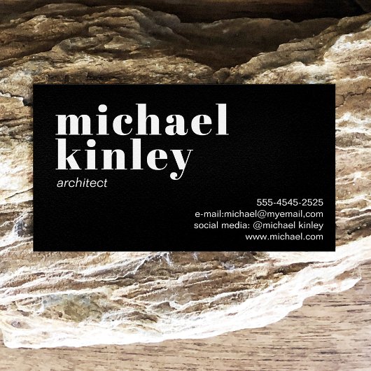 Modern minimalistisch elegant professioneel netwer visitekaartje