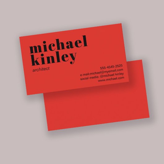 Modern minimalistisch elegant professioneel netwer visitekaartje