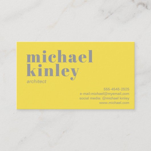 Modern minimalistisch elegant professioneel netwer visitekaartje (Voorkant)