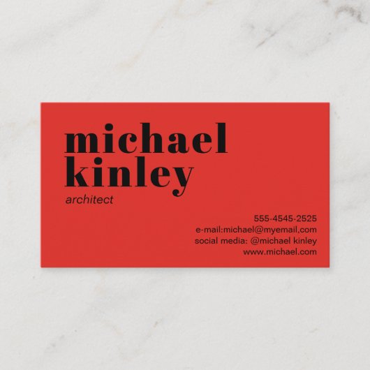 Modern minimalistisch elegant professioneel netwer visitekaartje (Voorkant)