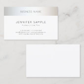 Modern minimalistisch elegant professioneel ontwer visitekaartje (Voorkant / Achterkant)