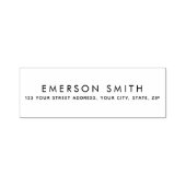 Modern minimalistisch elegant retouradres zelfinktende stempel (Design)