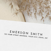 Modern minimalistisch elegant retouradres  zelfinktende stempel