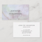 Modern minimalistisch elegant roos kwarts professi visitekaartje (Voorkant / Achterkant)